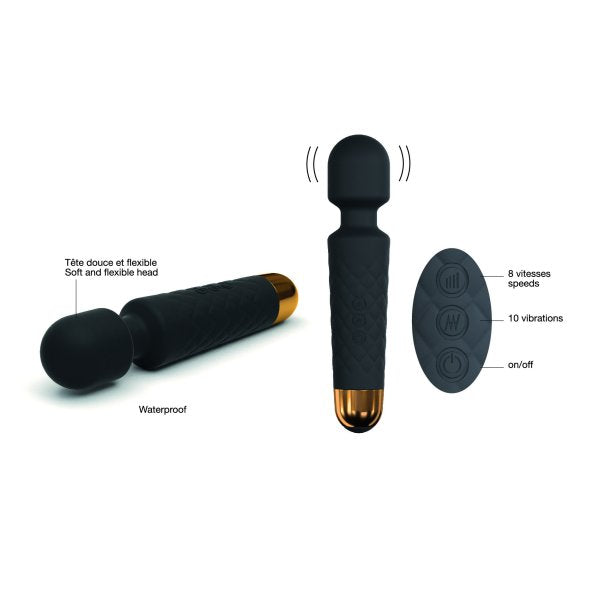 Dorcel Wanderful Rechargeable Clitoral Stimulator Vibrator - Black - Club X