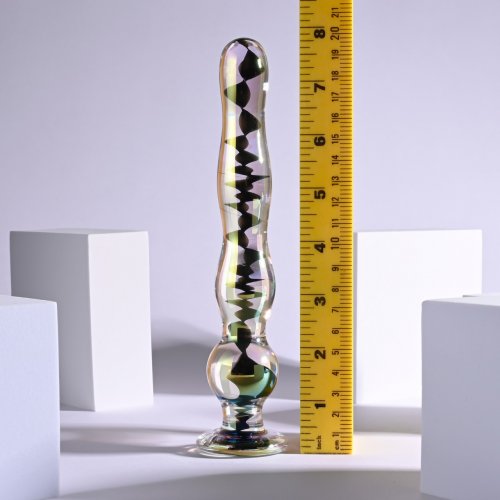 Playboy Pleasure Jewels Wand Glass Dildo - Club X