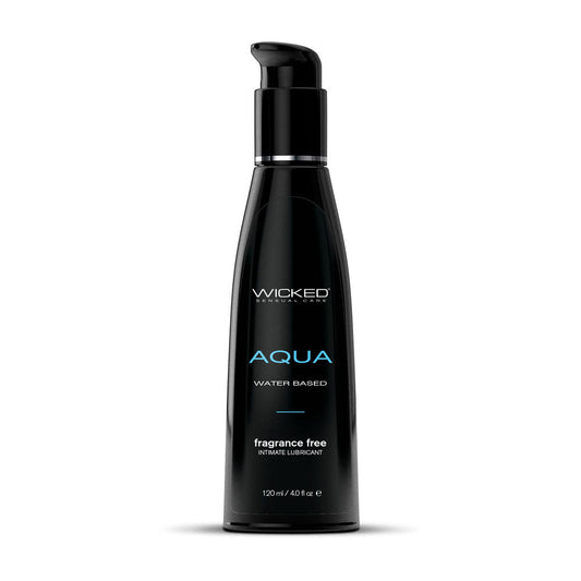 Wicked Aqua - Water Based Lubricant - 120 ml (4 oz) Bottle Wicked