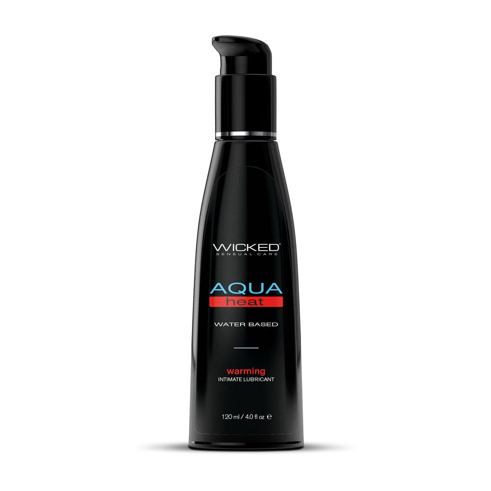Wicked Aqua Heat - Warming Water Based Lubricant - 120 ml (4 oz) Bottle Wicked