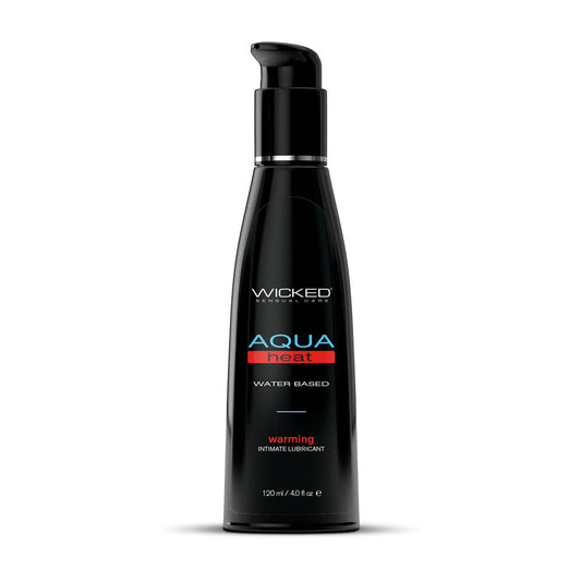 Wicked Aqua Heat - Warming Water Based Lubricant - 120 ml (4 oz) Bottle Wicked