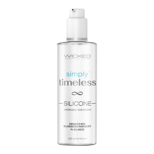 Wicked Simply Timeless Silicone - Silicone Based Lubricant - 120 ml (4 oz) Bottle Wicked