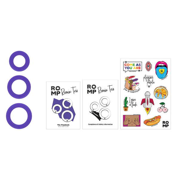 Romp - Remix Trio Male Rings – Violet - Club X