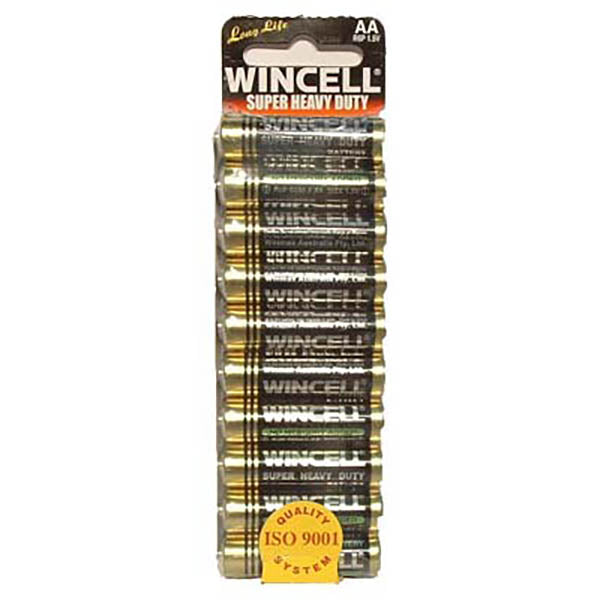 Wincell AA Super Heavy Duty Batteries - Super Heavy Duty Batteries - AA 10 Pack Wincell/winmax