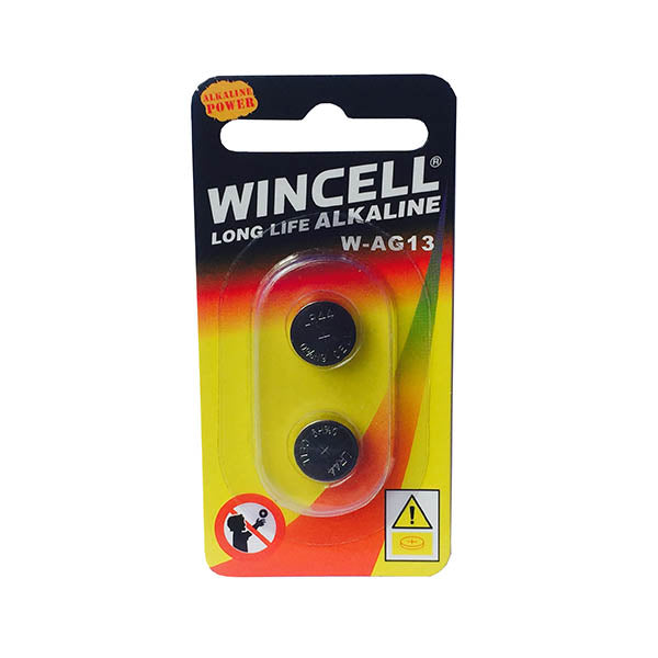 Wincell LR44 Alkaline Cells - Alkaline Cells - LR44 (AG13) 2 Pack Wincell/winmax