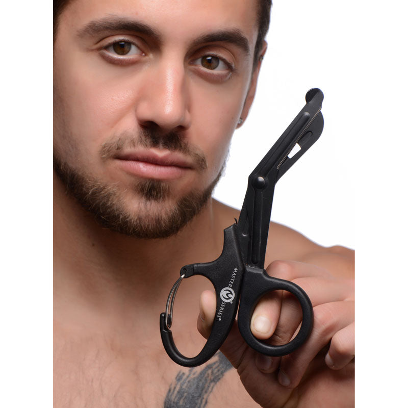Master Series Snip - Black Heavy Duty Bondage Scissors Club X