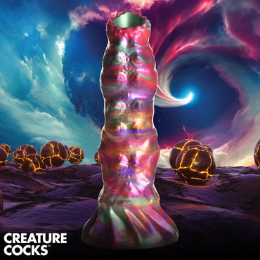 Creature Cocks Larva Silicone Dildo - Coloured 22.9 cm Fantasy Dildo with Eggs XR Brands