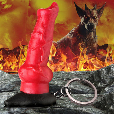Creature Cocks Hell-Hound Keychain - Novelty Fantasy Dildo Keyring XR Brands