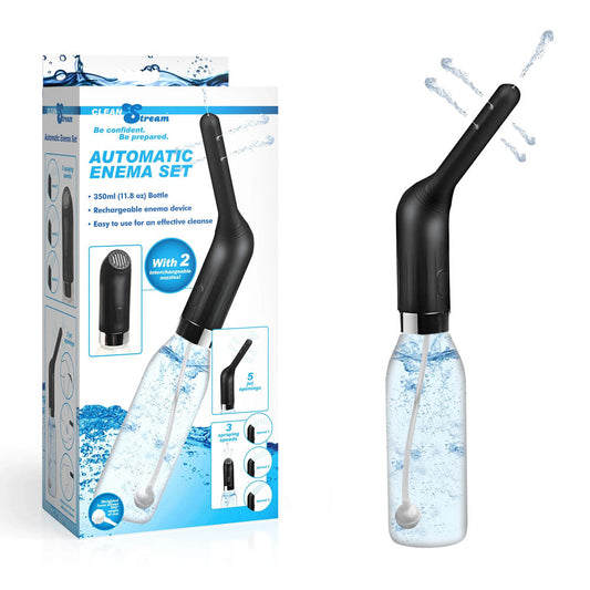 CleanStream Automatic Enema Set - USB Rechargeable Douche - 350 ml Capacity XR Brands