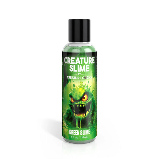 Creature Slime by Creature Cocks - Green Slime - Green Water Based Lubricant - 118 ml Bottle Green - Club X