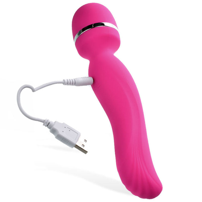 Adam & Eve Intimate Curves Rechargeable Wand - Pink 19.7 cm (7.75'') USB Rechargeable Massage Wand Adam & Eve