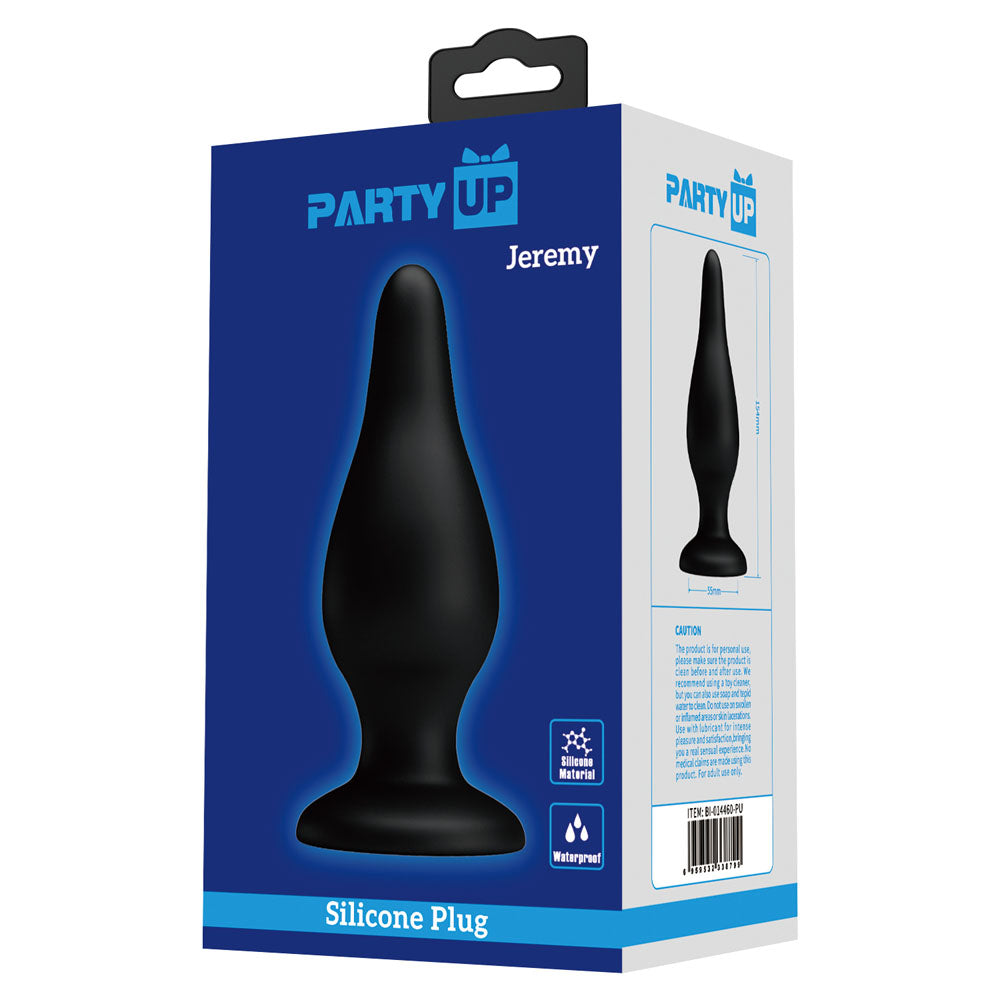 Party Up JEREMY Butt Plug - Black 15.4 cm Butt Plug Party Up