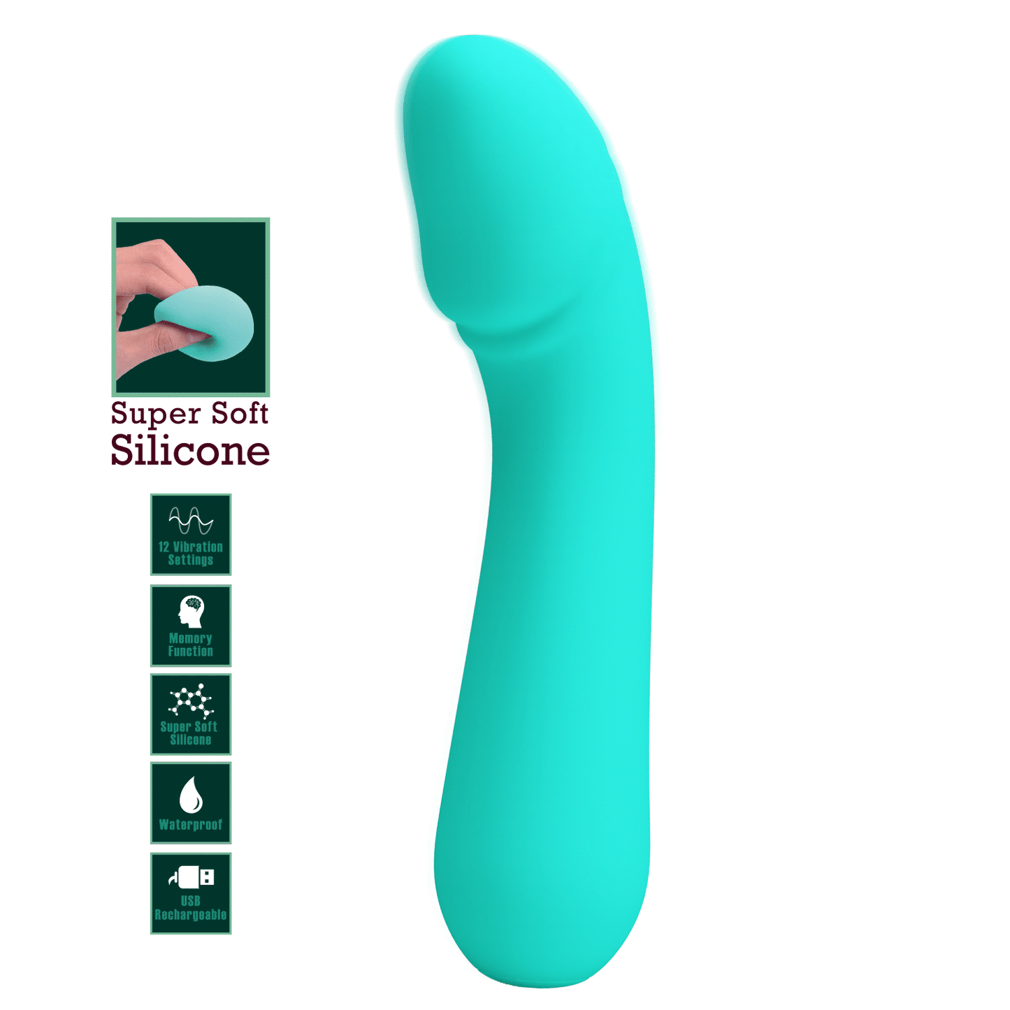 Pretty Love Cetus Soft Flexible Vibrator - Club X