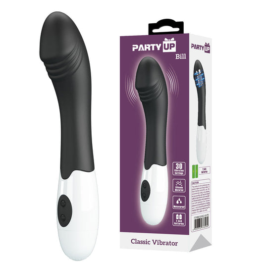 Party Up BILL Classic Vibe - Black - Black 19 cm Vibrator Party Up