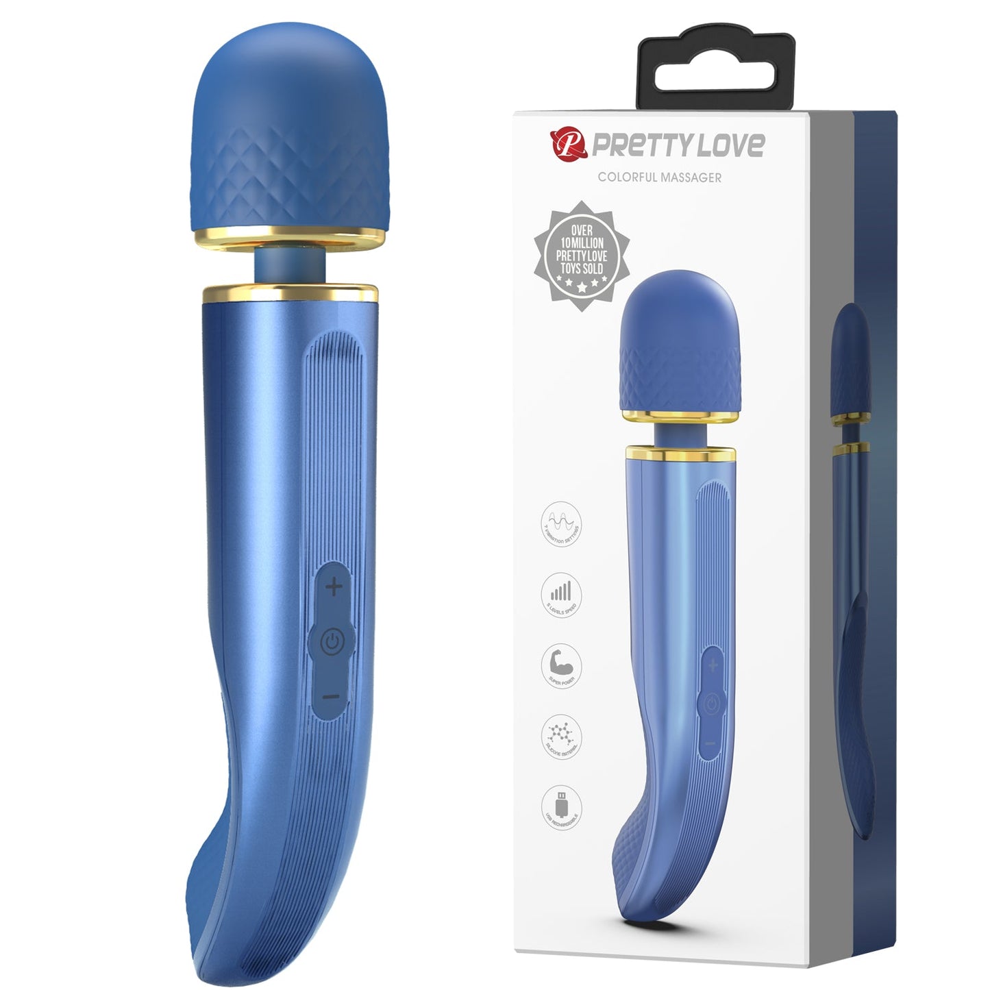 Pretty Love Colorful Massager Wand - Club X