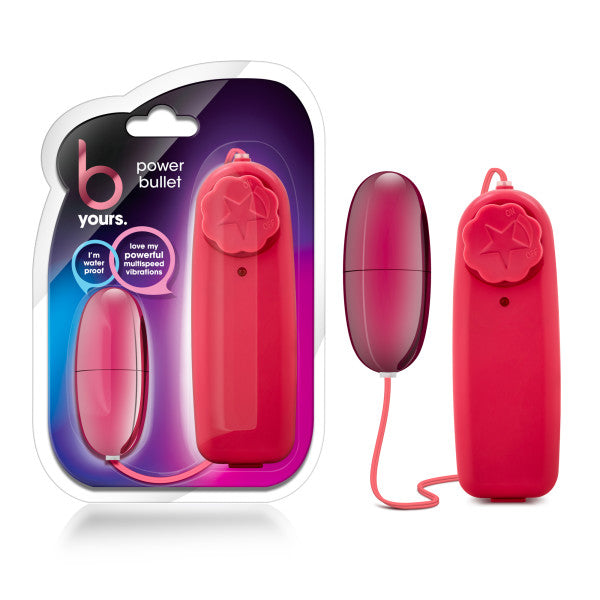 B Yours - Power Bullet - Cerise 5.3 cm (2.1'') Bullet Blush Novelties