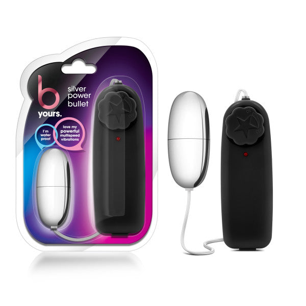 B Yours - Silver Power Bullet - Silver 5.3 cm (2.1'') Bullet Blush Novelties