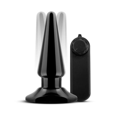 Anal Adventures Basic Vibrating Anal Pleaser - Black 10.1 cm Vibrating Butt Plug Blush Novelties