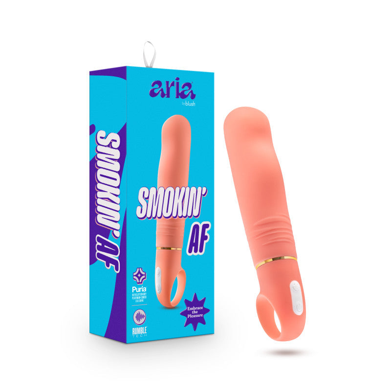 Aria Smokin' AF - Coral 15.2 cm Vibrator Blush Novelties