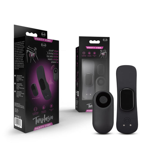 Temptasia Remote Control Panty Vibe - Black USB Rechargeable Panty Vibe Blush Novelties