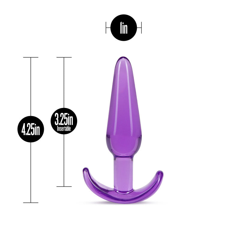 B Yours Slim Anal Plug - Purple 10.8 cm Butt Plug Blush Novelties