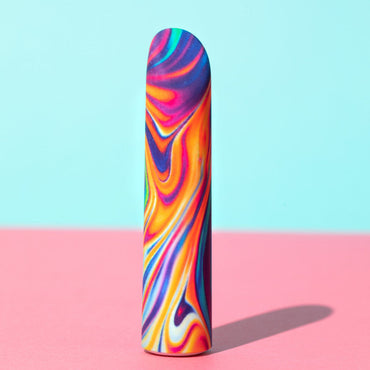 Limited Addiction Psyche - Power Vibe - Rainbow 10.2 cm USB Rechargeable Bulet Blush Novelties