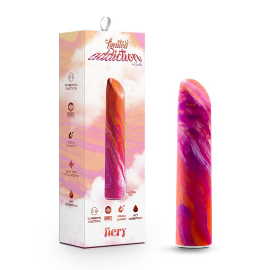 Limited Addiction Fiery - Power Vibe - Coral 10.2 cm USB Rechargeable Bullet Blush Novelties