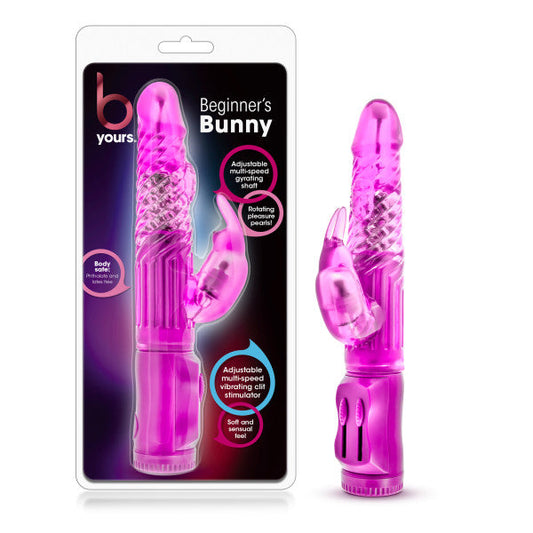B Yours - Beginner's Bunny - Pink 22.2 cm (8.75'') Rabbit Vibrator Blush
