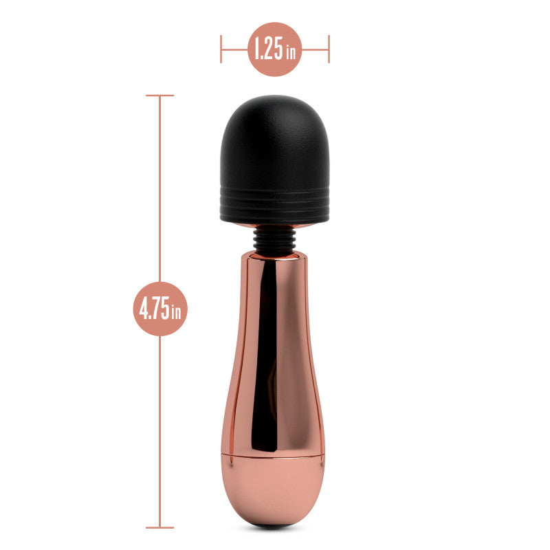 Lush Chloe - Rose Gold USB Rechargeable Mini Massager Wand Blush Novelties