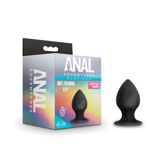 Anal Adventures Platinum Stout Medium Anal Plug - Club X