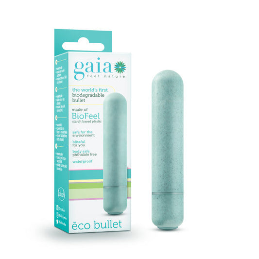 Gaia Eco Bullet - Aqua Blue 8.9 cm (3.5'') Bullet Blush Novelties