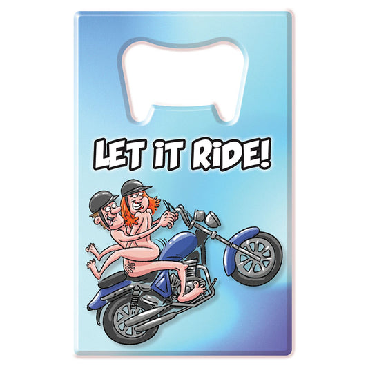 Ozze Let It Ride novelty adult bottle opener - ClubX Australia