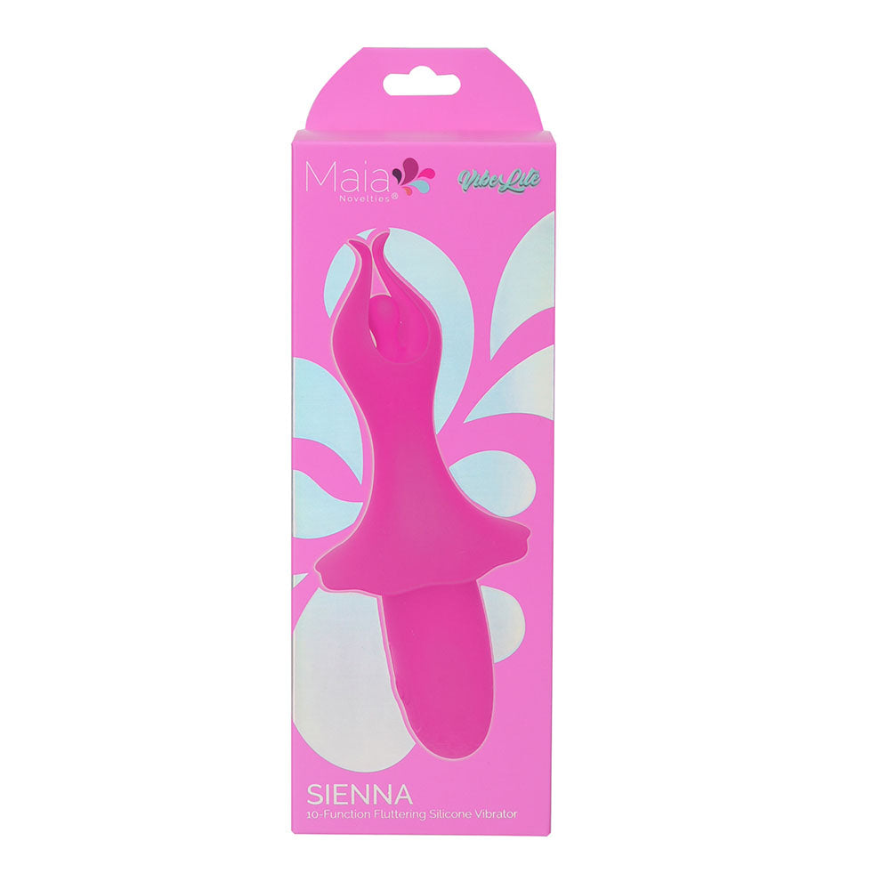 Maia SIENNA - Pink - Pink 15.2 cm USB Rechargeable Fluttering Bullet Maia Toys