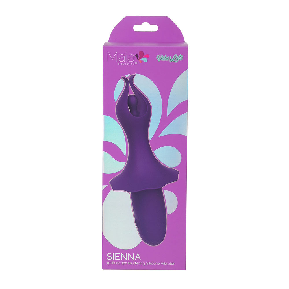 Maia SIENNA - Purple - Purple 15.2 cm USB Rechargeable Fluttering Bullet Maia Toys