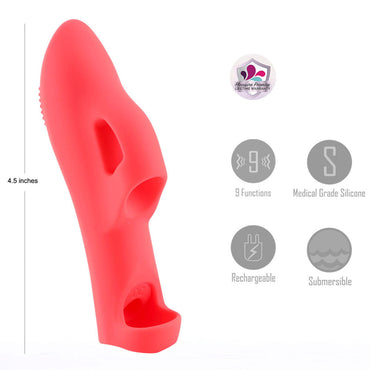 Maia LANA - Red - Red USB Rechargeable Finger Stimulator Maia Toys