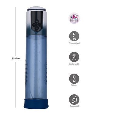 Maia ARCHER - Blue USB Rechargeable Automatic Penis Pump Maia Toys