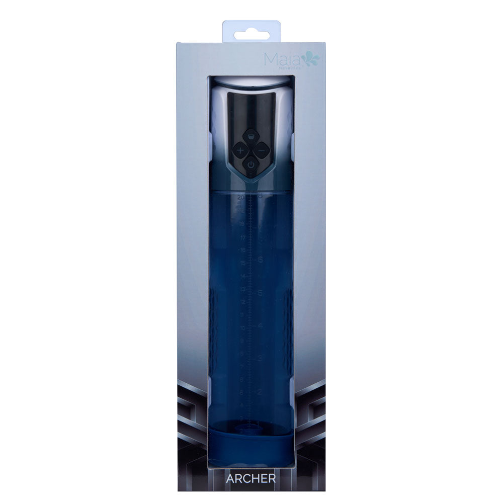 Maia ARCHER - Blue USB Rechargeable Automatic Penis Pump Maia Toys