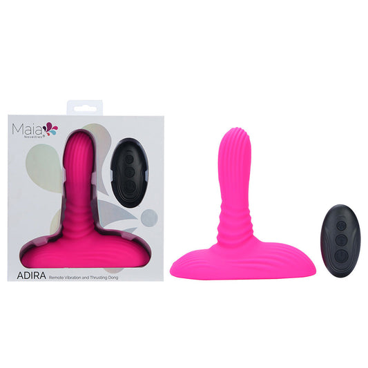 Maia ADIRA - Pink USB Rechargeable Thrusting Vibrator with Wireless Remote Maia Toys
