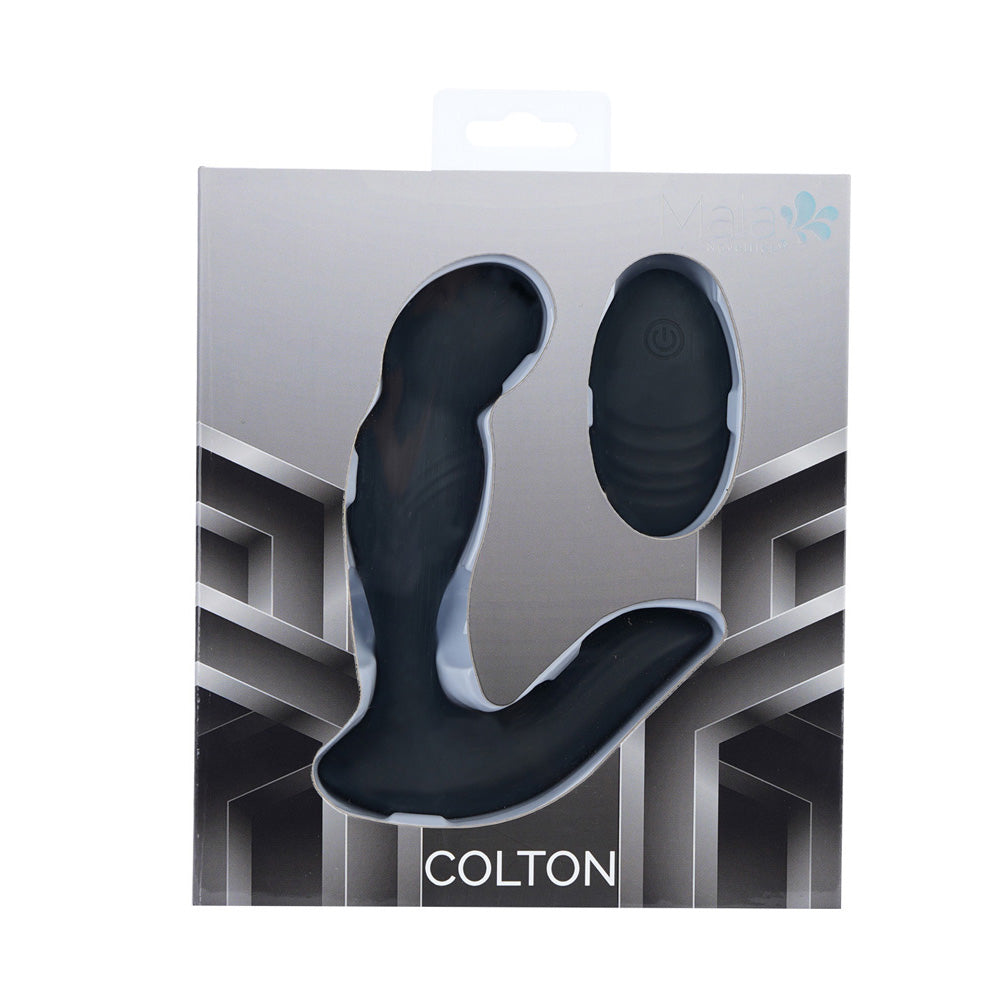 Maia COLTON - Black - Black USB Rechargeable Vibrating Prostate Massager with Wireless Remote Maia Toys
