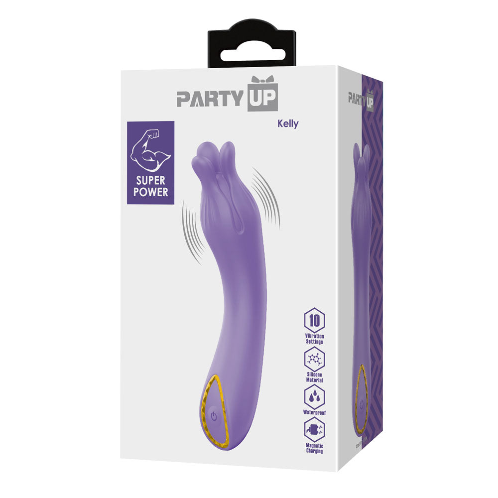 Party Up KELLY - Purple - Purple 13.7 cm USB Rechargeable Vibrator Party Up