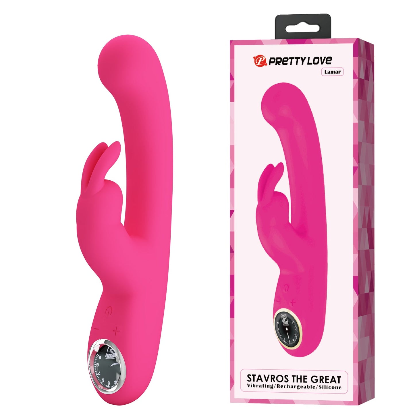 Pretty Love Lamar Rabbit Vibrator - Club X