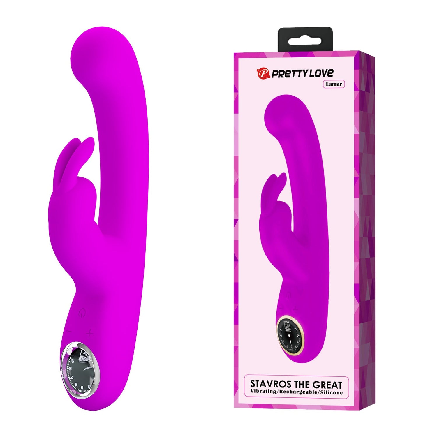 Pretty Love Lamar Rabbit Vibrator - Club X