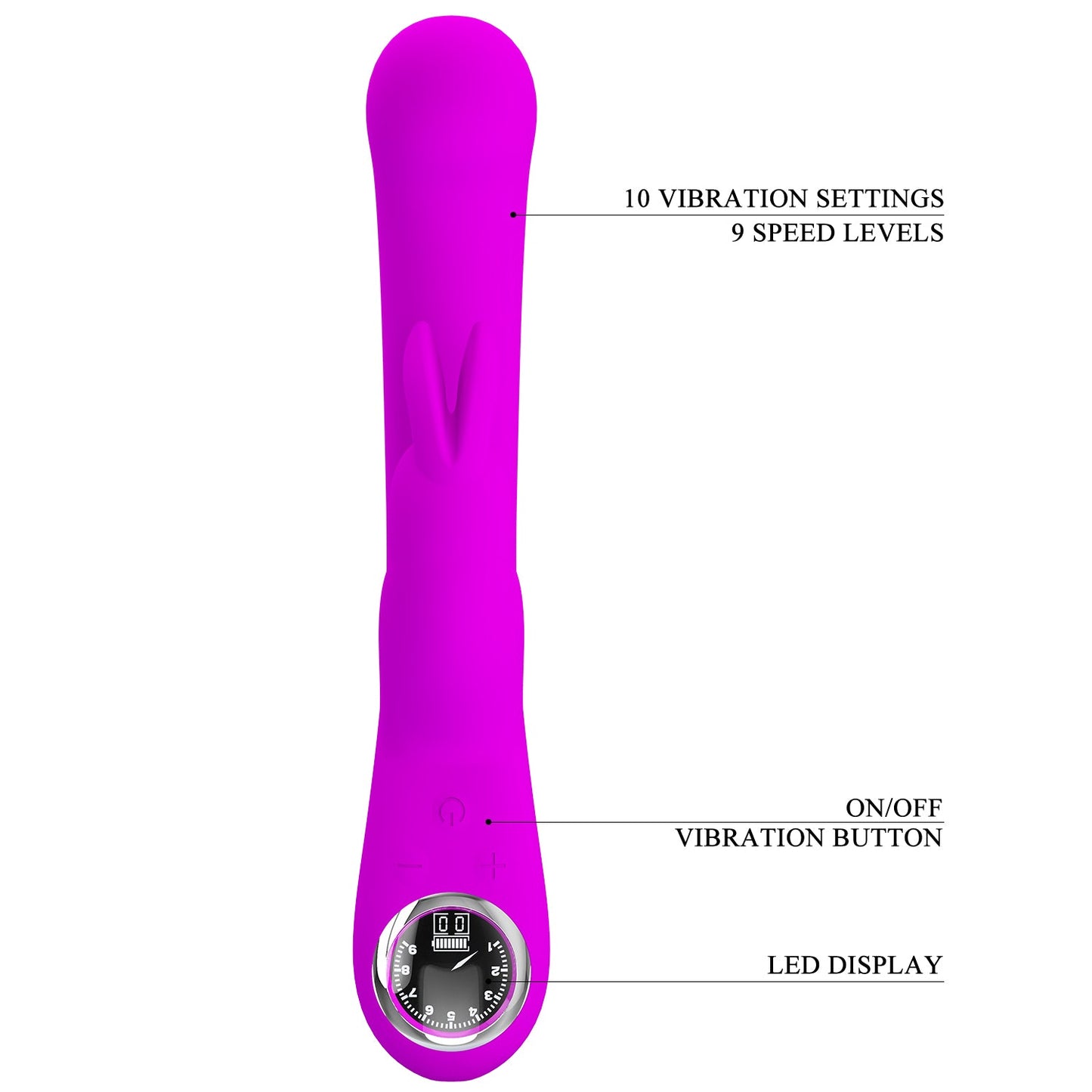 Pretty Love Lamar Rabbit Vibrator - Club X