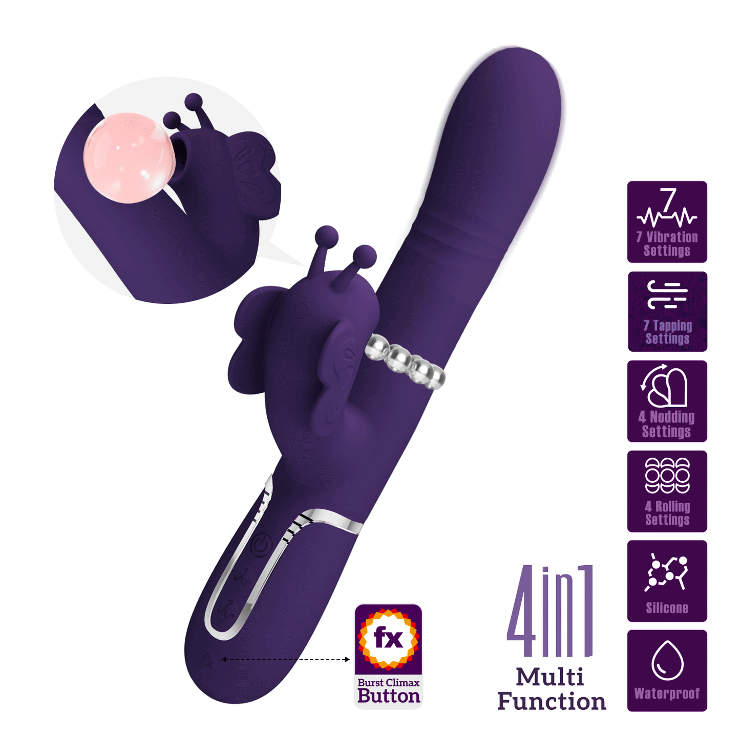 Pretty Love Ridgely Rabbit Vibrator - Club X