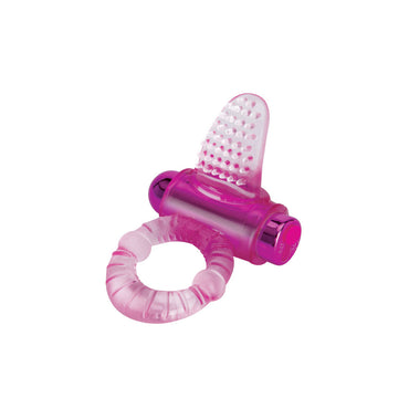 Bodywand Rechargeable Lick It Pleasure Ring - Pink USB Rechargeable Vibrating Cock Ring Bodywand