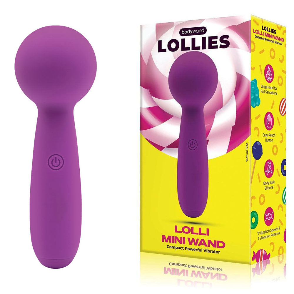 Bodywand Lolli Mini Wand - Purple - Purple 11 cm USB Rechargeable Mini Massage Wand Bodywand