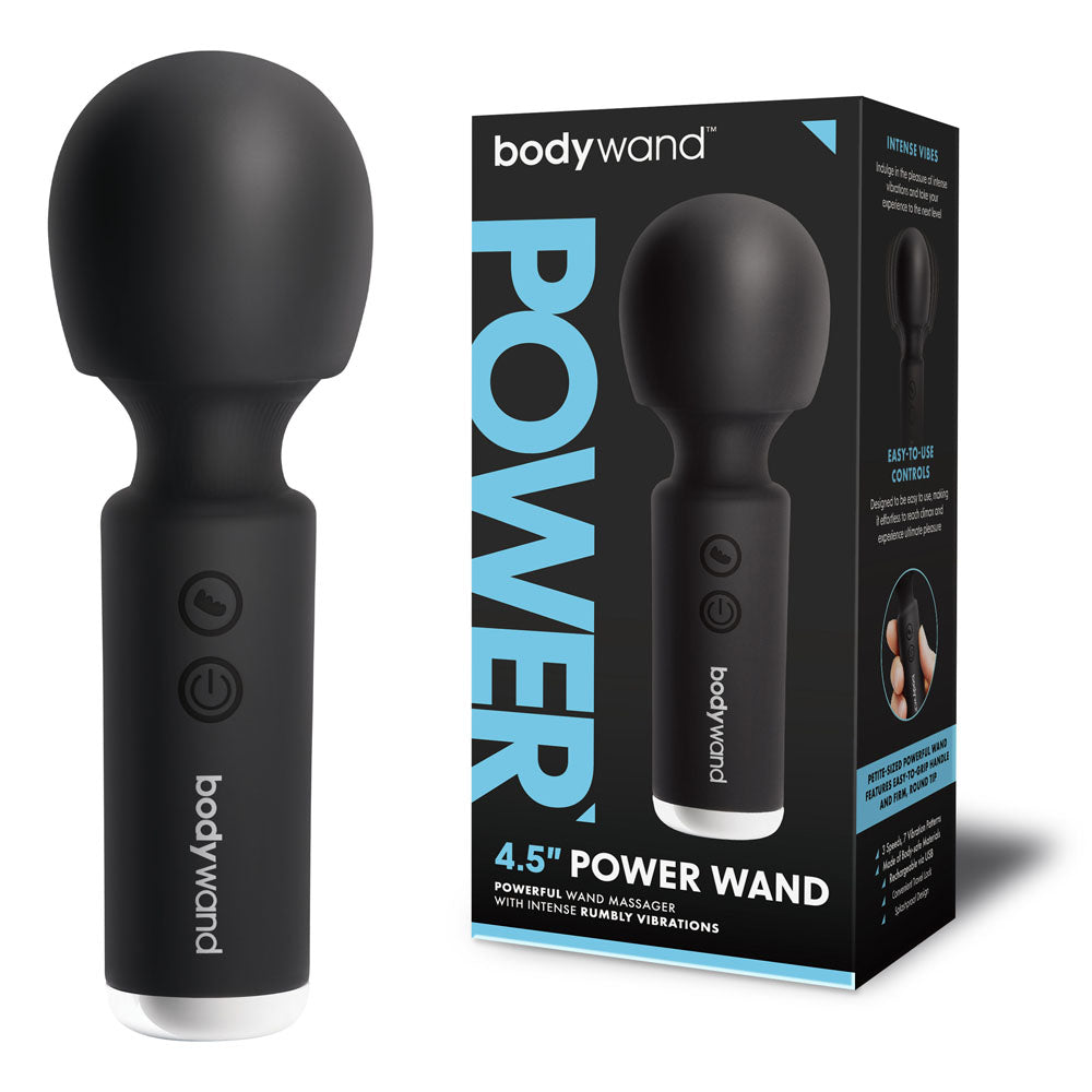 Bodywand 4.5'' Power Wand - Black 11.4 cm USB Rechargeable Massager Wand Bodywand