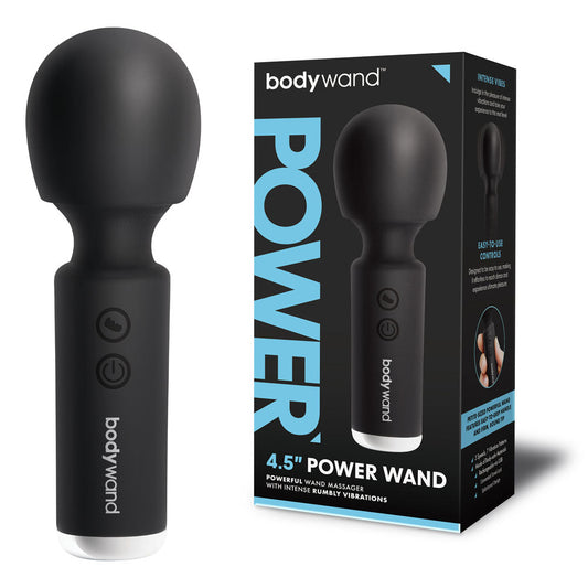 Bodywand 4.5'' Power Wand - Black 11.4 cm USB Rechargeable Massager Wand Bodywand