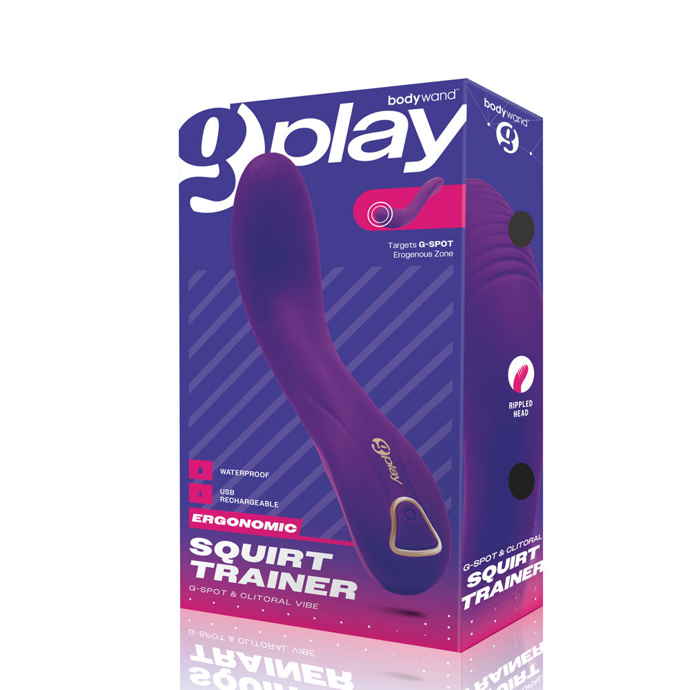 Bodywand G-Play Ergonomic Squirt Trainer - Purple 19 cm USB Rechargeable Vibrator Bodywand