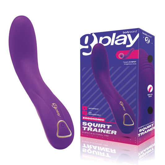 Bodywand G-Play Ergonomic Squirt Trainer - Purple 19 cm USB Rechargeable Vibrator Bodywand
